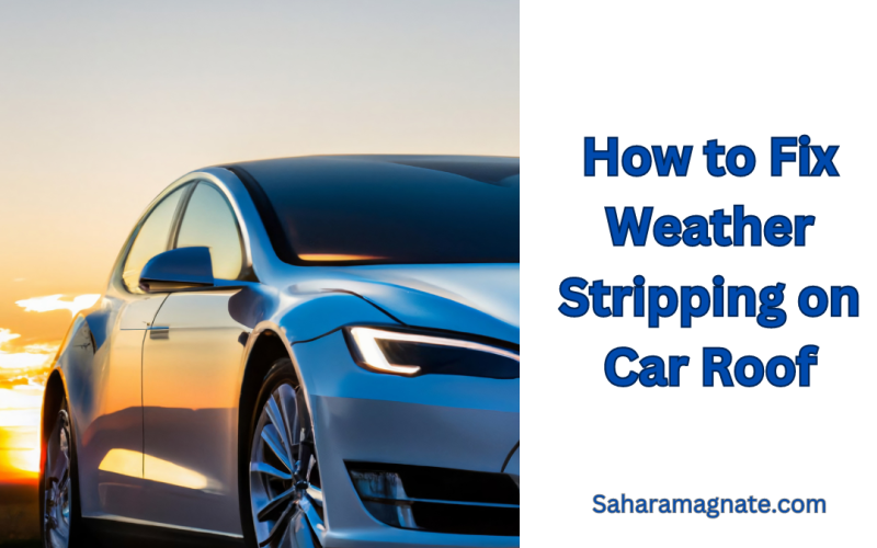 How to Fix Weather Stripping on Car Roof