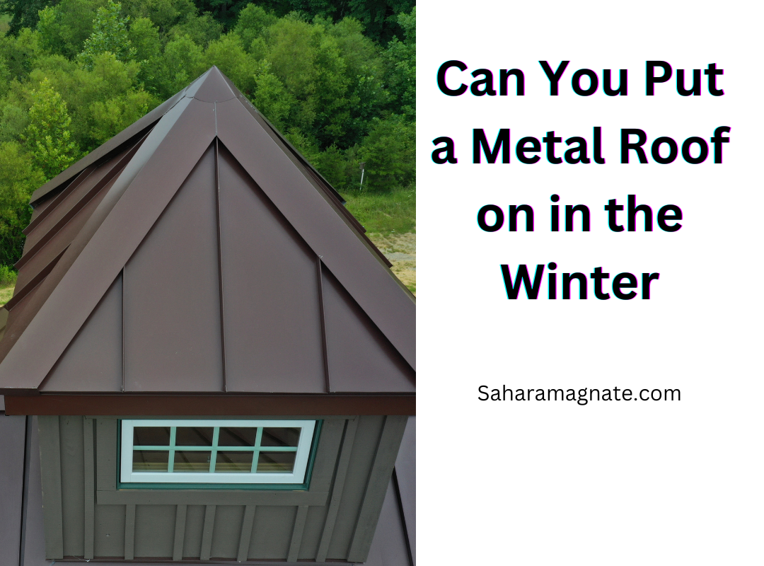 Metal Roof on in the Winter Metal Roof on in the Winter