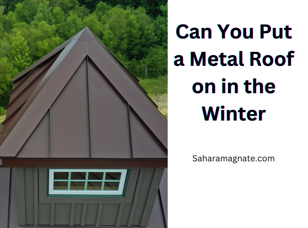 Metal Roof on in the Winter